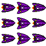 Sprite sheet for player ship